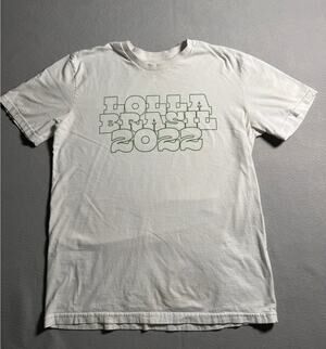 Lollapalooza Brazil Brasil 2022 2-Sided T-shirt Size Medium